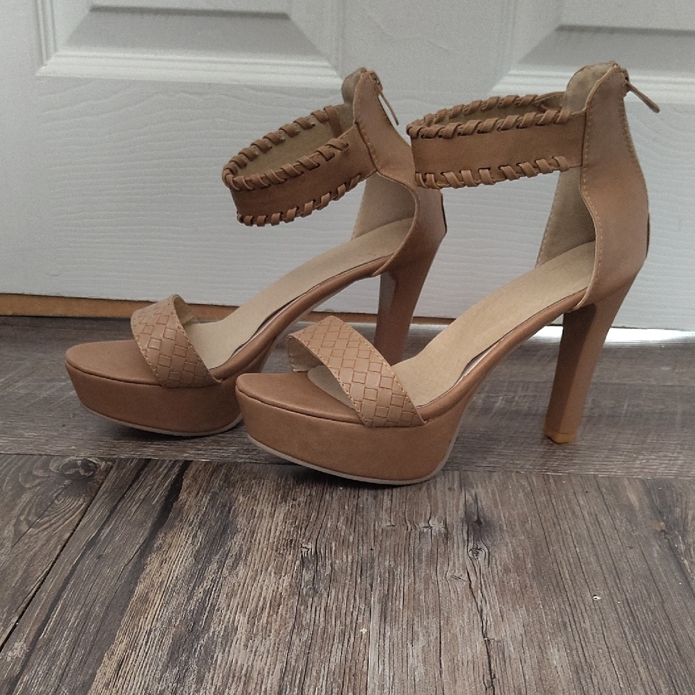 Tan Platform Heels